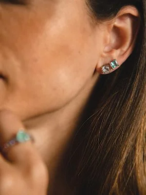 Brinco Ponto de Luz M | Prata 925