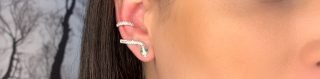 Brinco Ear Cuff Serpente Cintilante | RÓdio