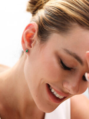 Brinco Condessa Esmeralda P | Prata 925