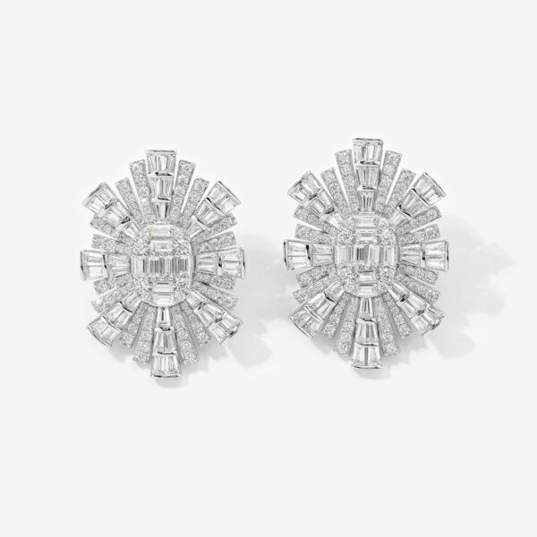 Brinco Flor de Baguete | Prata 925 - Image 6