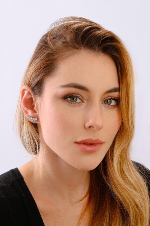 Brinco Ear Cuff Cristal | Prata 925 - Image 2
