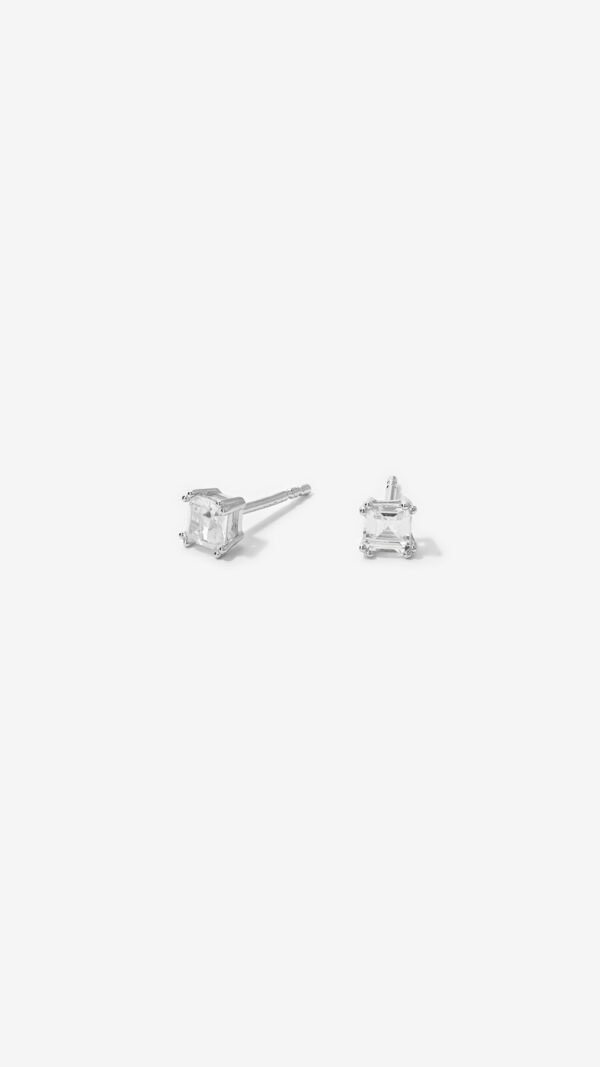 Brinco Baguete Carré Cristal | Prata 925 - Image 2
