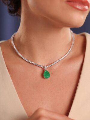 Pingente Esmeralda Grace | Prata 925