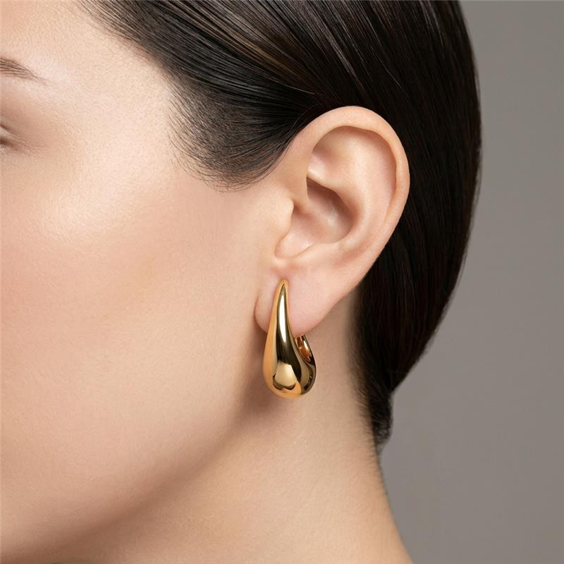 Brinco Ear Hook Gota | Ouro