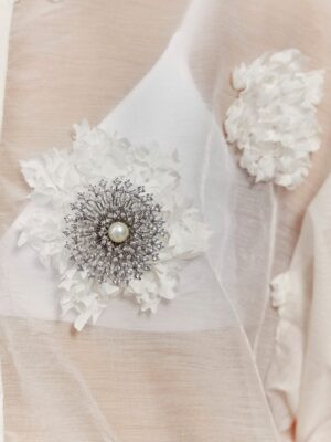 Broche Carolina Pérola | Ródio