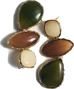 Brincos verdes